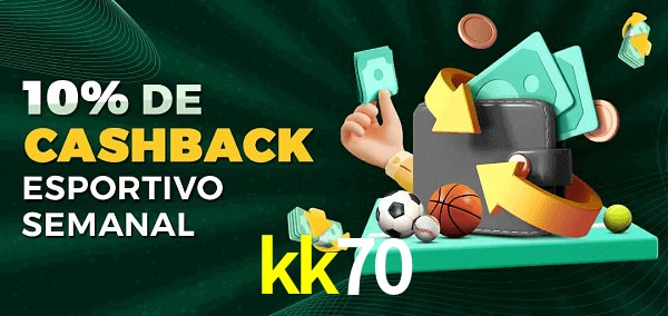 10% de bônus de cashback na kk70