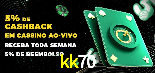 Promoções do cassino ao Vivo kk70